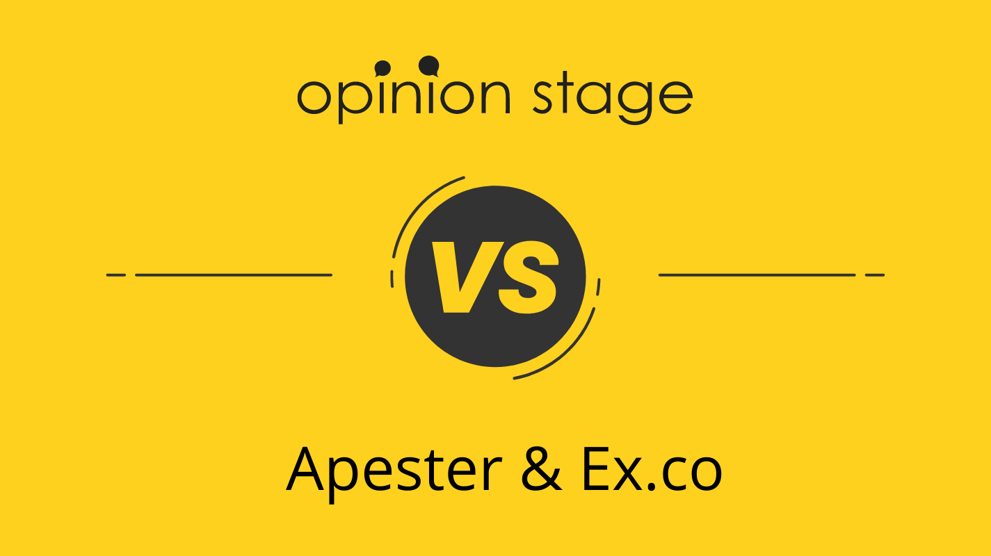 Opinion Stage, Apester & Ex.co Pricing vs. Value
