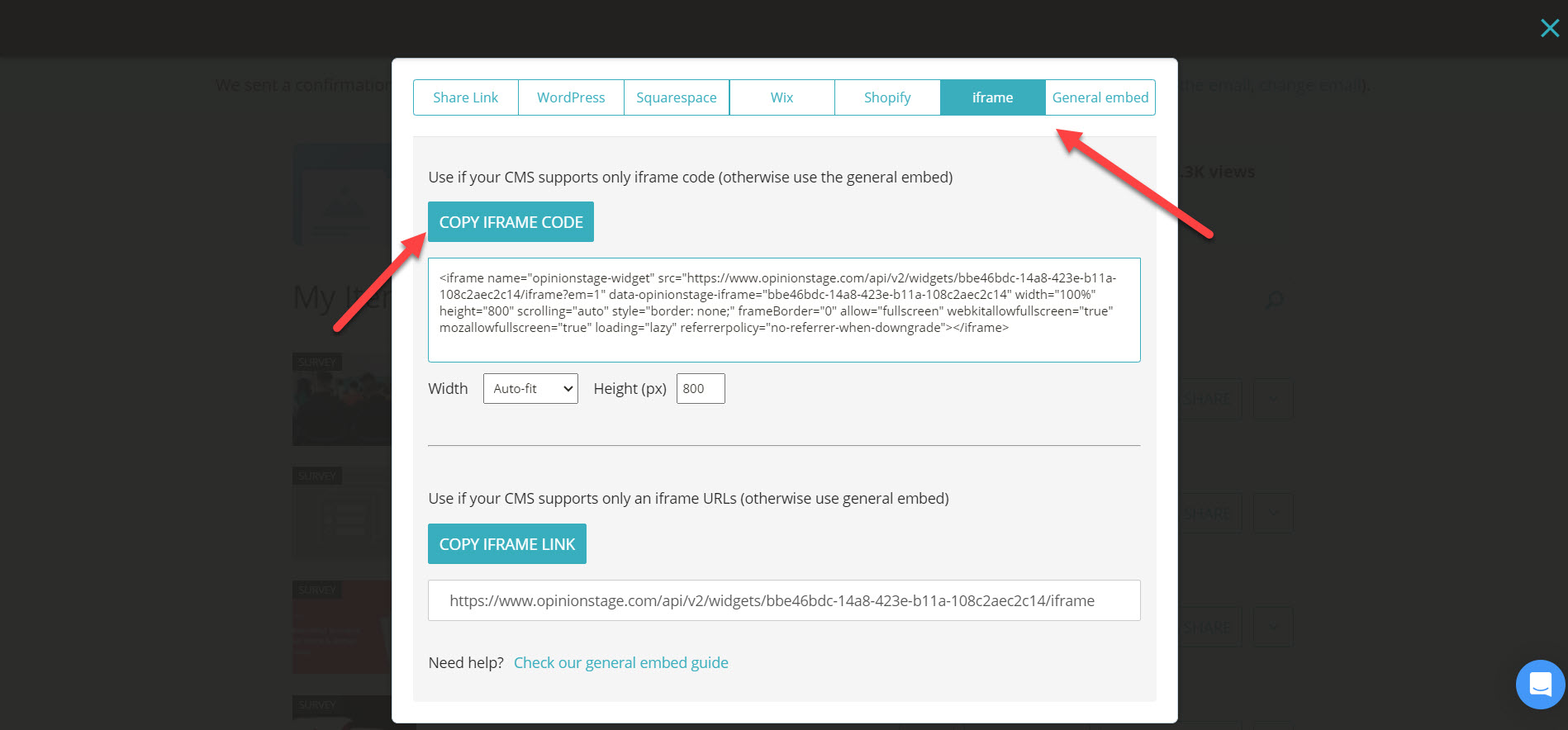 embed iframe code